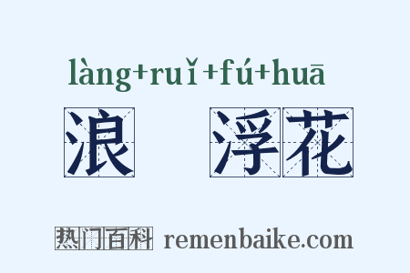 浪蘂浮花是什么意思的图片